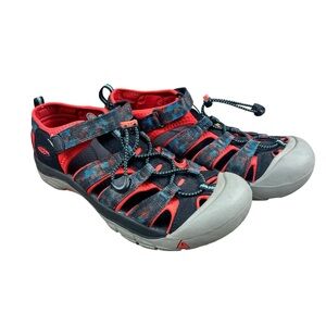 Keen Men’s Little Kid's Keen Newport H2 Color: Black / Orange SZ 7